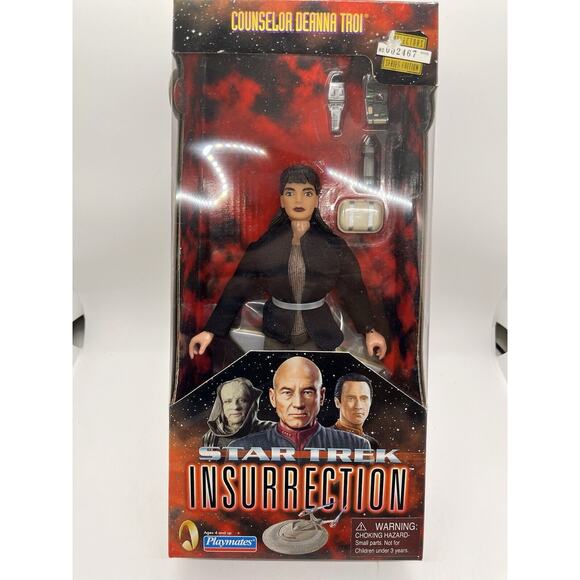 Star Trek Insurrection 9" Troi Action Figure Playmates - Sealed - Picture 1 of 9